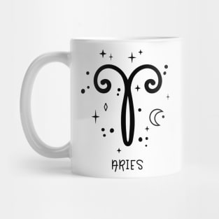 Aries Celestial Zodiac Sign Symbol Mug